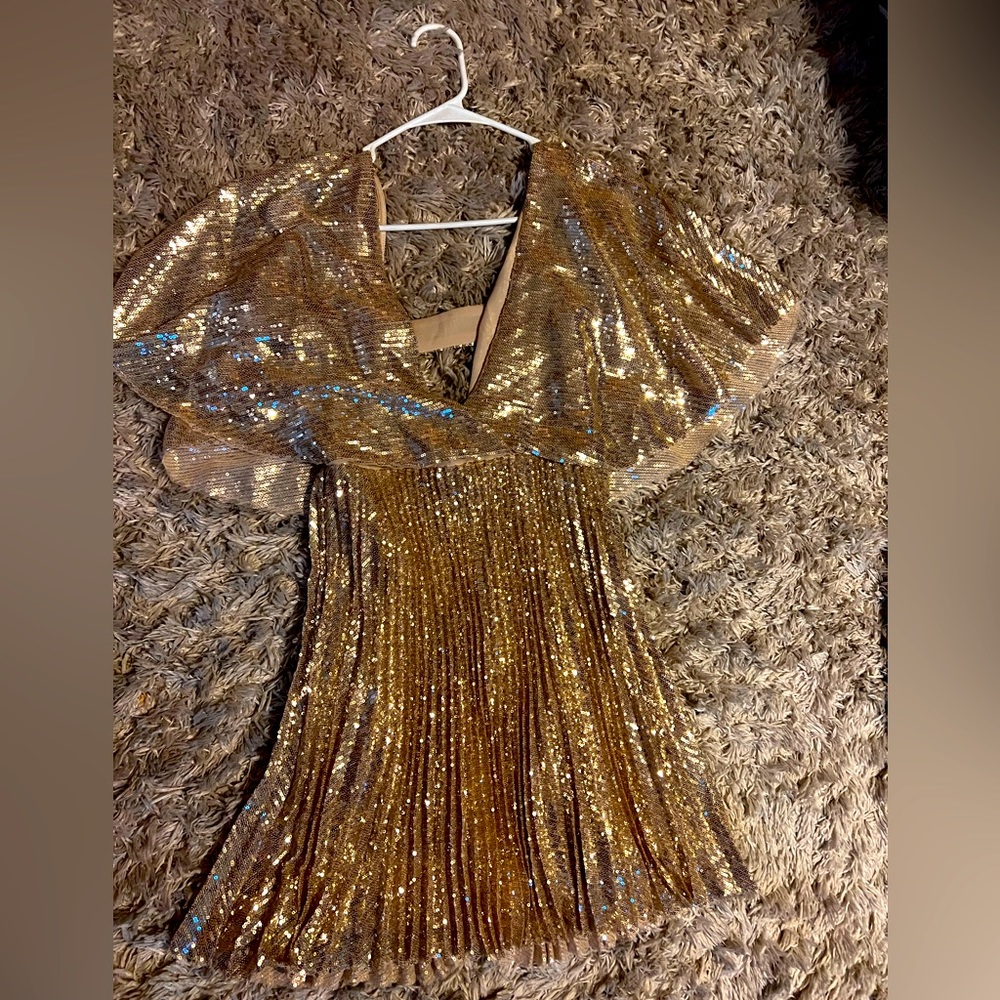 Sparkly gold dress